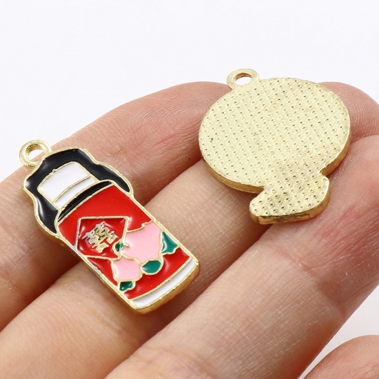 Picture of Zinc Based Alloy Gold Plated Multicolor 5 PCs