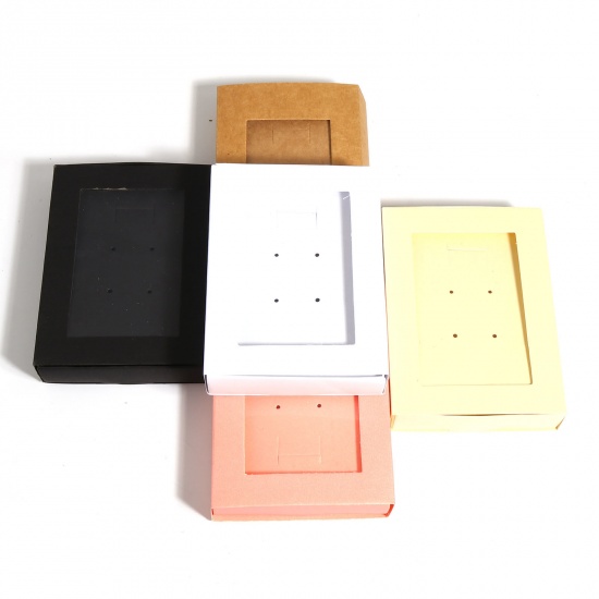 Picture of Paper Jewelry Gift Packing & Shipping Boxes Rectangle Multicolor 11.5cm x 8.5cm x 2.5cm , 5 Sets