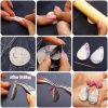 Picture of Stainless Steel Material Accessory Set For DIY Earings Pendants Multicolor 18cm x 6cm, 1 Set