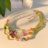 Immagine di Acrilato Stile Bohemien Collana di Perline Multicolore Sorriso Imitata Perla 1 Pz