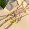 Immagine di Acrilato Stile Bohemien Collana di Perline Multicolore Sorriso Imitata Perla 1 Pz