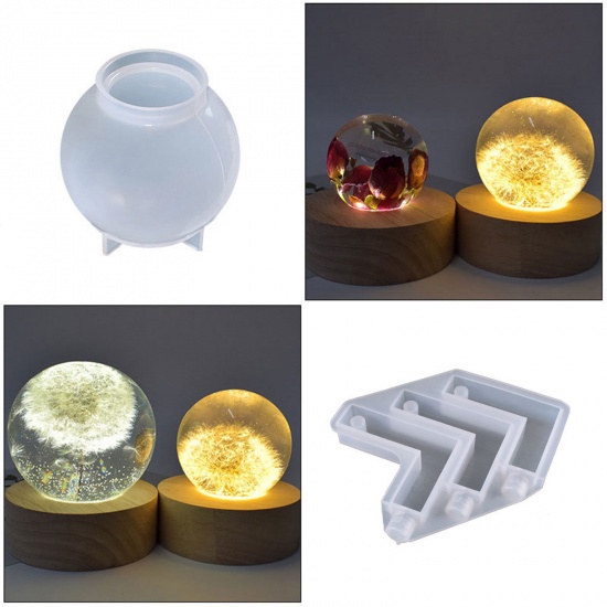 8seasons. Sphere Silicone Resin Mold For DIY Night Lamp