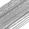Immagine di Acciaio Inossidabile Catena di licopodio Collana Tono Argento 50.5cm Lunghezza, 1 Pz