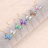 Picture of Copper Insect Adjustable Slider/ Slide Bolo Bracelets Gold Plated Butterfly Animal Multicolour Cubic Zirconia