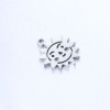 304 Stainless Steel Charms Multicolor Sun Smile Hollow 14mm x 12mm, 5 PCs の画像