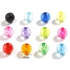 Picture of Acrylic Beads Round Multicolor Transparent About 6mm Dia., 1000 PCs