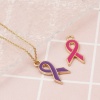 Picture of Zinc Based Alloy Charms Ribbon Gold Plated Multicolor Enamel 21mm x 10mm, 20 PCs