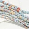 Picture of Agate Beads Round Multicolor Dyed 40cm(15 6/8") long, 1 Strand ( 93 PCs/Strand)
