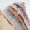 Immagine di Glass Beads Square Multicolor Crackle About 6mm x 6mm, 37cm(14 5/8") long, 1 Strand (Approx 60 PCs/Strand)
