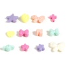 Picture of Acrylic Beads Bowknot At Random Color Elephant Pattern Dyed 1 Packet