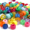 Image de Acrylic Beads Drum At Random Color Dyed About 9mm x 6mm, Hole: Approx 3.6mm, 500 PCs