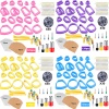 Picture of Plastic Modeling Clay Tools Hooks Clay Cutters for Polymer Clay Jewelry Making Earring Making Multicolor Geometric 1 Set ( 129 PCs/Set)
