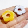 Picture of Acrylic Flora Collection Beads Flower At Random Color Opaque About 27mm x 26mm, Hole: Approx 1.5mm, 10 PCs