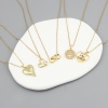Immagine di Acciaio Inossidabile & Rame San Valentino Cavo Catena Collana Oro Placcato Geometrica Trasparente Cubic Zirconia 1 Pz