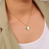 Immagine di Acciaio Inossidabile & Rame San Valentino Cavo Catena Collana Oro Placcato Geometrica Trasparente Cubic Zirconia 1 Pz