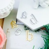 Picture of 304 Stainless Steel Charms Multicolor Lowercase Letter Heart Hollow 1 Piece