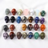 Picture of Stone ( Natural ) healing stone Loose Ornaments Decorations Skull Multicolor No Hole About 2.5cm x 1 Piece