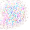Glass Seed Beads Cylinder Multicolor Frosted Opaque 3mm x 2mm, Hole: Approx 0.8mm, 100 Grams の画像