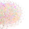 Immagine di Vetro Seme Perline Round Rocailles Multicolore Trasparente Smerigliato 3mmx 2mm, Foro:Circa 0.8mm, 100 Grammi