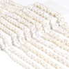 Picture of Natural Pearl Baroque Beads Irregular White 36cm(14 1/8") long, 1 Strand (Approx 65 PCs/Strand)