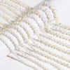 Image de Natural Pearl Baroque Beads Irregular White 36cm(14 1/8") long, 1 Strand (Approx 65 PCs/Strand)