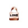 Image de 304 Stainless Steel Valentine's Day Charms Multicolor Lock Message " LOVE " 10mm x 7mm, 5 PCs