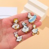 Immagine di Carino Spilla Anatra Multicolore Smalto 1 Pz