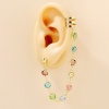 Picture of Stylish Ear Climbers/ Ear Crawlers Link Chain Gold Plated Clear Rhinestone