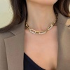 Picture of Ins Style Necklace Multicolor Link Chain 46cm(18 1/8") long