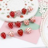 Bild von Muranoglas 3D Perlen Erdbeeren Bunt 2 Stück