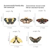 Bild von Insekt Brosche Schmetterling Vergoldet Bunt Emaille 1 Stück