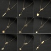 Immagine di Acciaio al titanio Elegante Lariat Collana Multicolore 45cm Lunghezza, 1 Pz