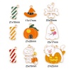 Image de Breloques Halloween en Alliage de Zinc Doré Multicolore Émail 10 Pcs