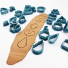Picture of Plastic Modeling Clay Tools Clay Cutters DIY Kit For Polymer Clay Jewelry Earring Making Multicolor
