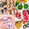 Picture of Plastic Modeling Clay Tools Clay Cutters DIY Kit For Polymer Clay Jewelry Earring Making Multicolor