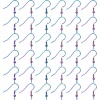 Image de Accessoires de Boucles d'Oreilles en Acier Inoxydable Géométrique Multicolore avec Boucle 10 Pcs