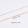 Imagen de Acero Inoxidable Cable Cadena Cruz Collares Multicolor 55cm longitud, 2 Unidades