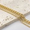 Imagen de Respetuoso del Medio Ambiente Sencillo & Casual Elegante 18K Oro lleno 304 Acero Inoxidable Cadena de Eslabones Cubanos Collares Para Mujeres 1 Unidad