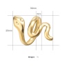 Immagine di 304 Acciaio Inossidabile Elegante Aperto Regolabile Anello Multicolore Serpente 1 Pz