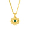 Immagine di Ecologico Semplice & Casual Religione 18K Oro Placcato Rame & Acciaio Inossidabile Cavo Catena Malocchio Collana con Ciondolo Per Donne 1 Pz