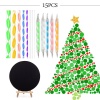 Picture of Plastic Buddhism Mandala Modeling Clay Tools Dotting Tools Gem Sticker Mold Embossing Dot Kit for Painting Rock Stone Pen Stencil Template Kit Multicolor 15cm x 15cm