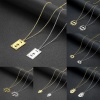 Bild von 304 Edelstahl Religiös Gliederkette Kette Halskette Bunt Böser Blick 45cm lang, 1 Strang