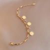 Picture of 304 Stainless Steel Stylish Bracelets Gold Plated 15cm(5 7/8") long
