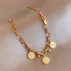 Picture of 304 Stainless Steel Stylish Bracelets Gold Plated 15cm(5 7/8") long