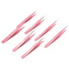 Bild von Pinzette aus Edelstahl, rosa lackiert