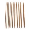 Bild von Bambus Stricknadel mit Doppelte Öse Braun 13cm lang, 5 Stücke