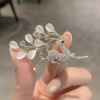 Bild von Brosche Davidshirsch Schmetterling Vergoldet Bunt mit Strass 1 Stück
