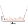 Immagine di 201 Acciaio Inossidabile Elegante Cavo Catena Collana Multicolore 45cm Lunghezza, 1 Pz