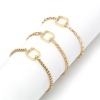 Bild von 304 Edelstahl Schmuckkette Kette Halbfertige Armbänder für die Herstellung von handgefertigtem Schmuck Vergoldet 17cm lang, 1 Strang