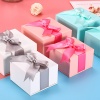 Bild von Paper Jewelry Gift Boxes Square Multicolor Bowknot Pattern , 2 PCs